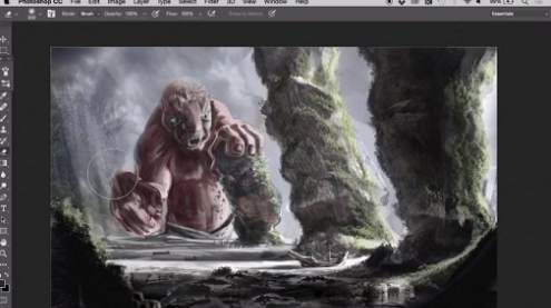 Digitally Paint Fantastic Giants Walking the Earth