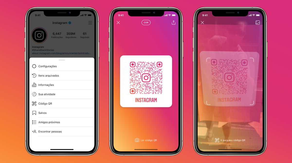 come condividere post reels instagram codici qr