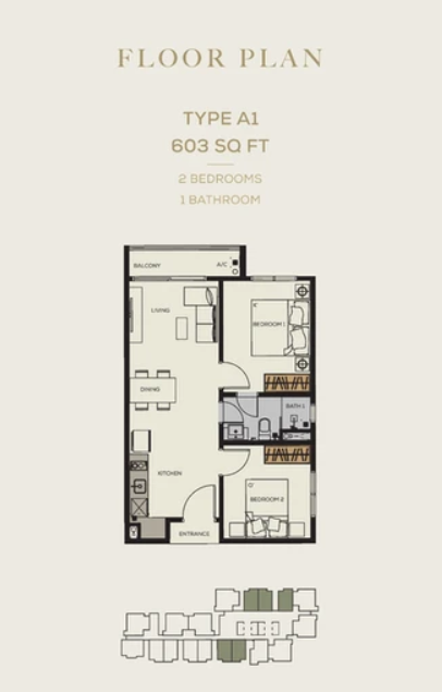 Bamboo Hill Type A floor plan in Segambut, Kuala Lumpur