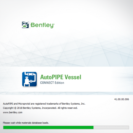 Bentley AutoPIPE Vessel CONNECT Edition Version 41.00.00.06.