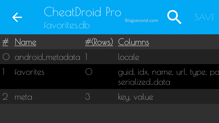 Melihat Database Berformat SQLITE di Aplikasi Cheat Droid