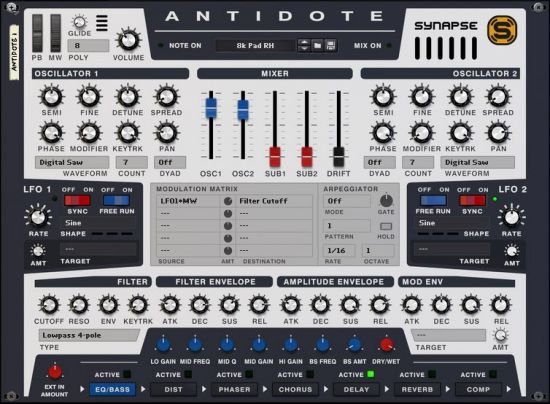 Reason RE Synapse Audio Antidote 1.2.8