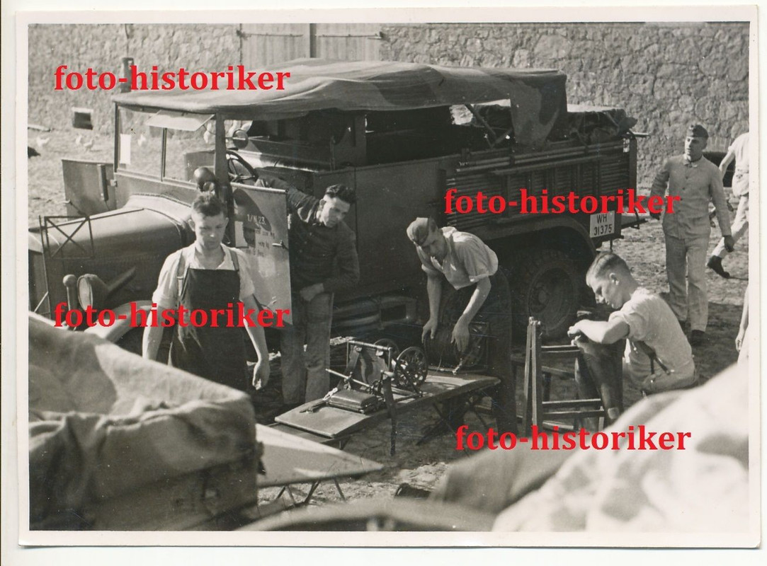 LKW Büssing NAG KFZ 76-77 Reg Kennung Kabelrolle