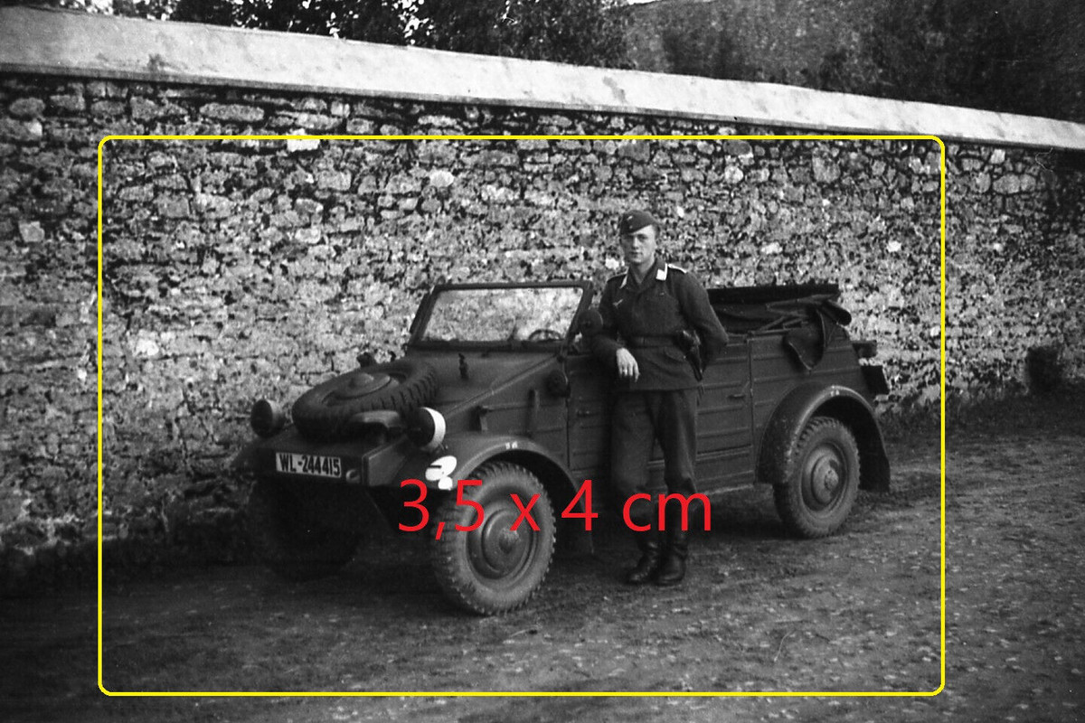 LW VW Kübel Typ 82 T. Zeichen LKW Opel B. Frankreich Vannes 43 (1)