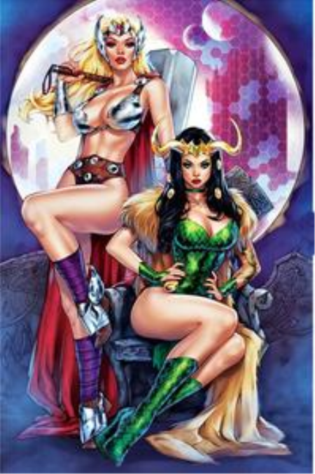 Lady Thor and Lady loki – 3D Print Model Lady Thor and Lady loki – 3D Print Model
