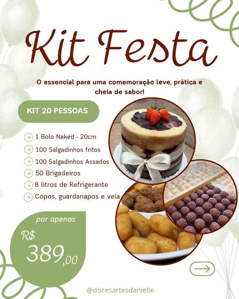 Kit Festa 20 pessoas - R$ 389