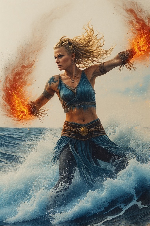 realistic-drawing-A-fierce-war-23