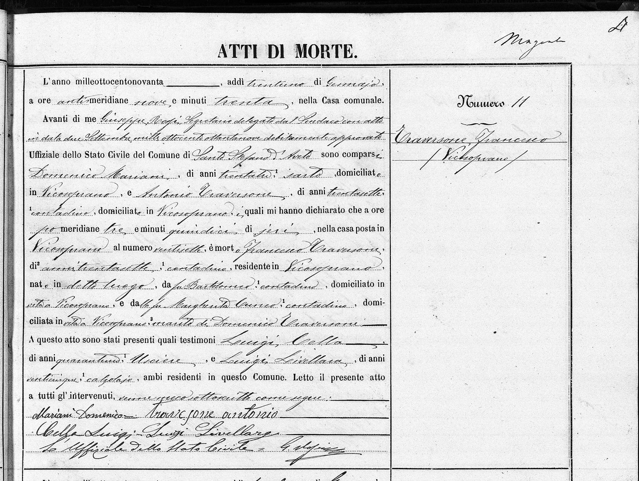 1890 Morte padre