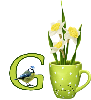 Taza con narcisos G