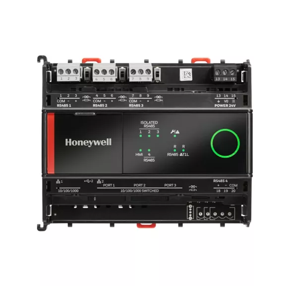 Honeywell N-ADV-112-H-C Niagara Device with 1+1 Ethernet interfaces (1 x Isolated &amp; 1 x Switched), 2 RS485 interfaces, HMI port, &amp; I/O Expansion