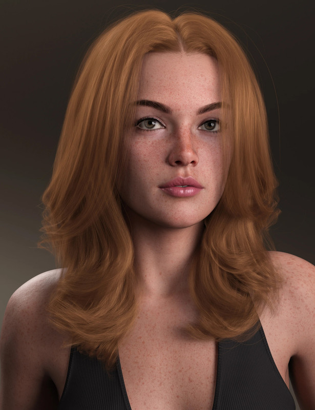 Glamorous Style Hair for Genesis 8 and 9