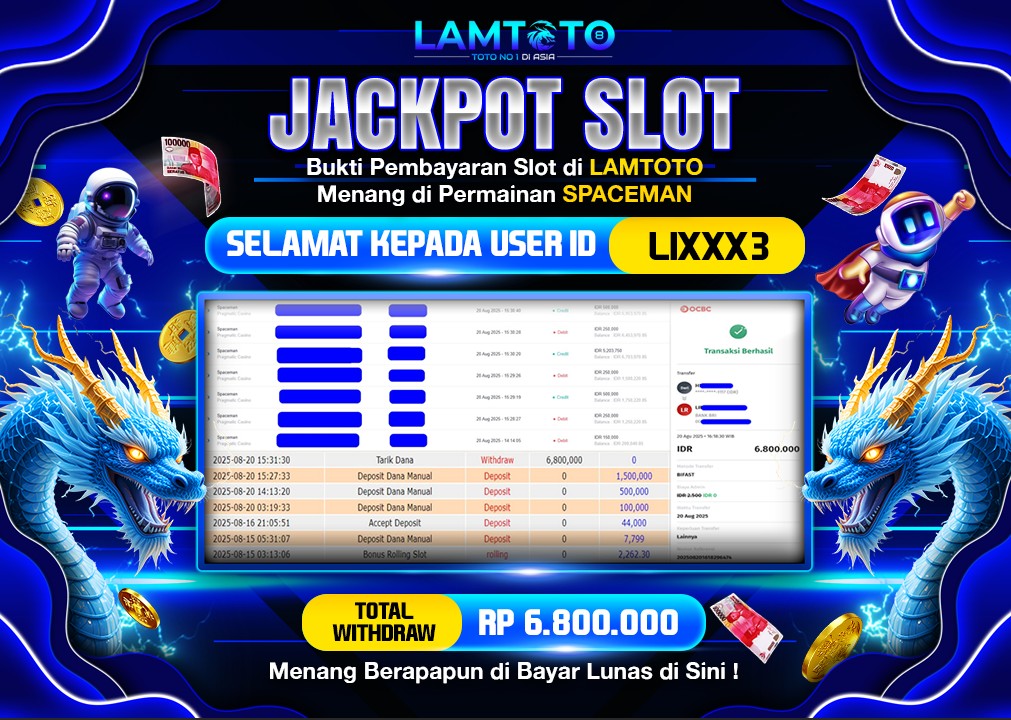 BUKTI JACKPOT LUNAS LAMTOTO