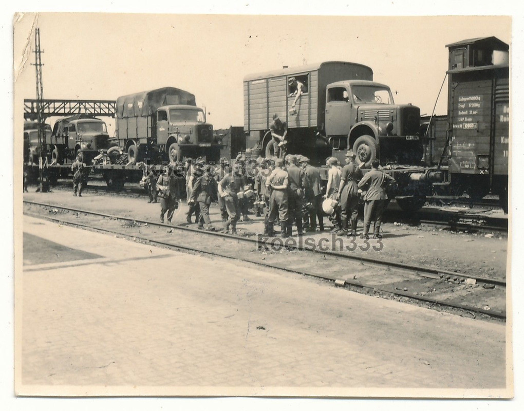 Foto KHD Klöckner Humbolt Deutz LKW´s Eisenbahn 
