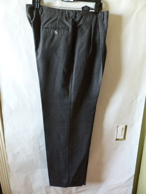 PROFESSIONISTI UOMO CHARCOAL GREY MENS SLACKS US MENS SIZE 46 ITALIAN 56