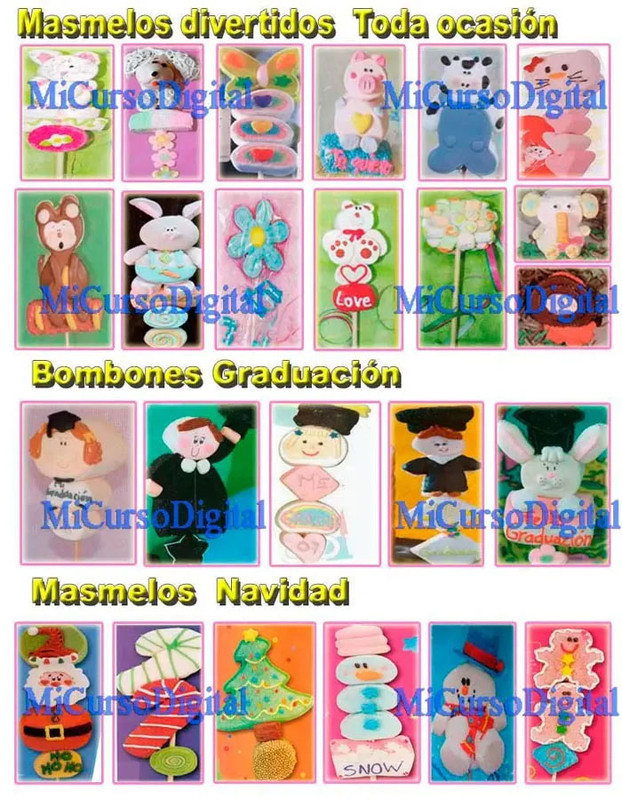 cocina panaderia cursos decoracion bombones malvaviscos fiestas infantiles