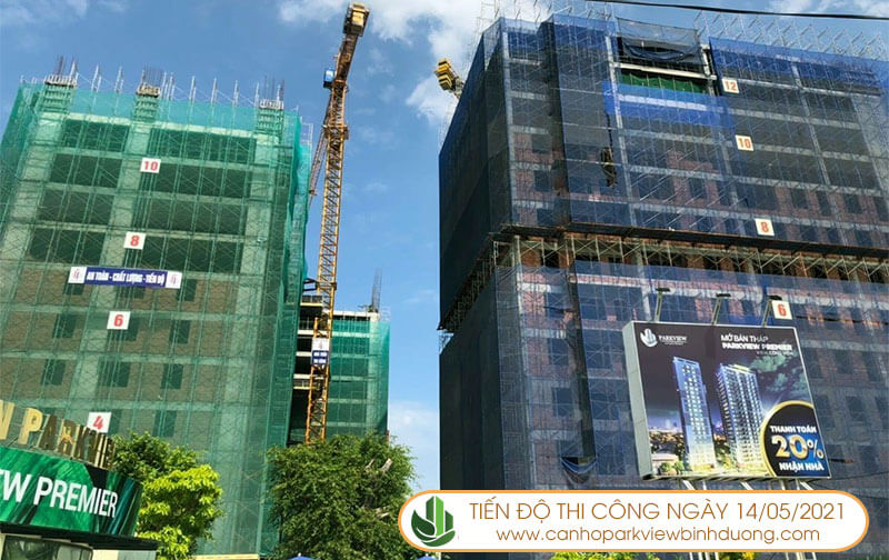 Tiến độ thi công Parkview Bình Dương tháng 5/2021