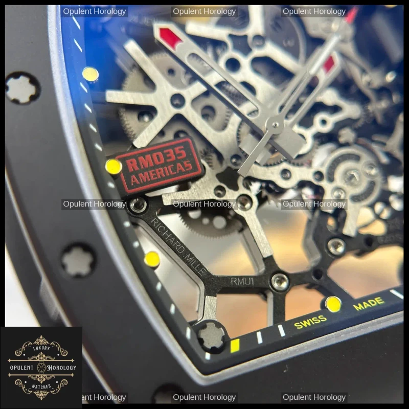 Richard Mille RM 035 Americas Toro – Black Ceramic Skeleton 40mm - Super Clone