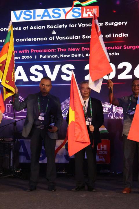 Lễ khai mạc và toàn cảnh Hội nghị Mạch máu Châu Á ASVS 2026 tại New Delhi - Đoàn VNVDA