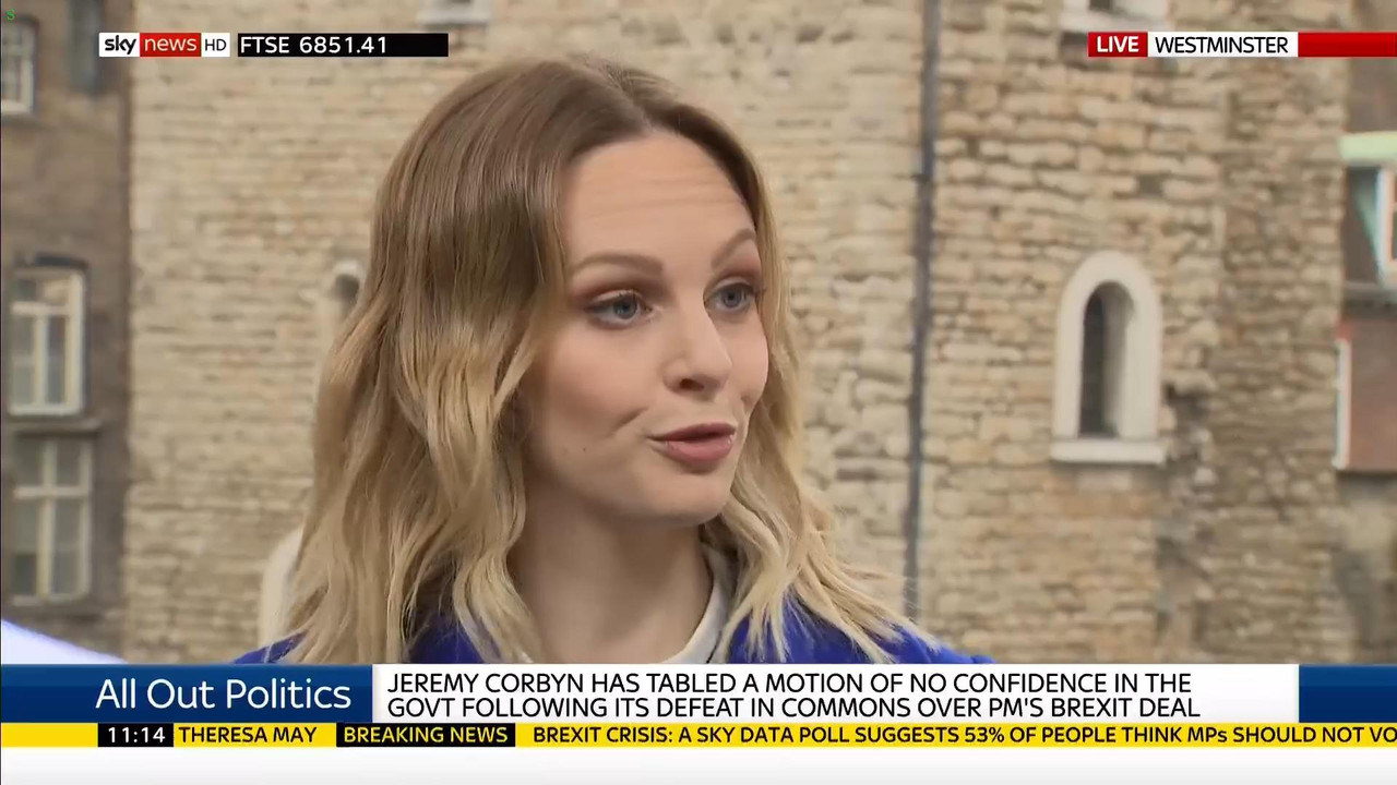 16 January - 11.00.00 - Sky News. Colin Brazier and Jayne Secker