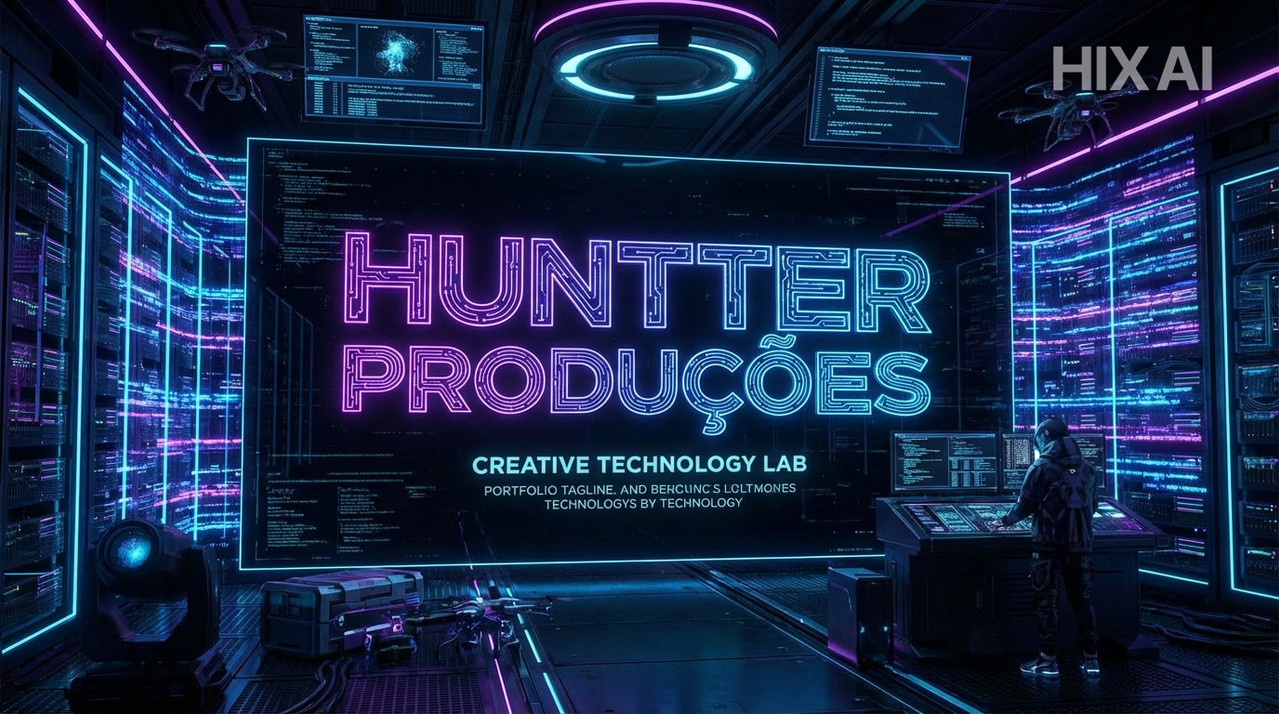 Mockup de site e console de áudio