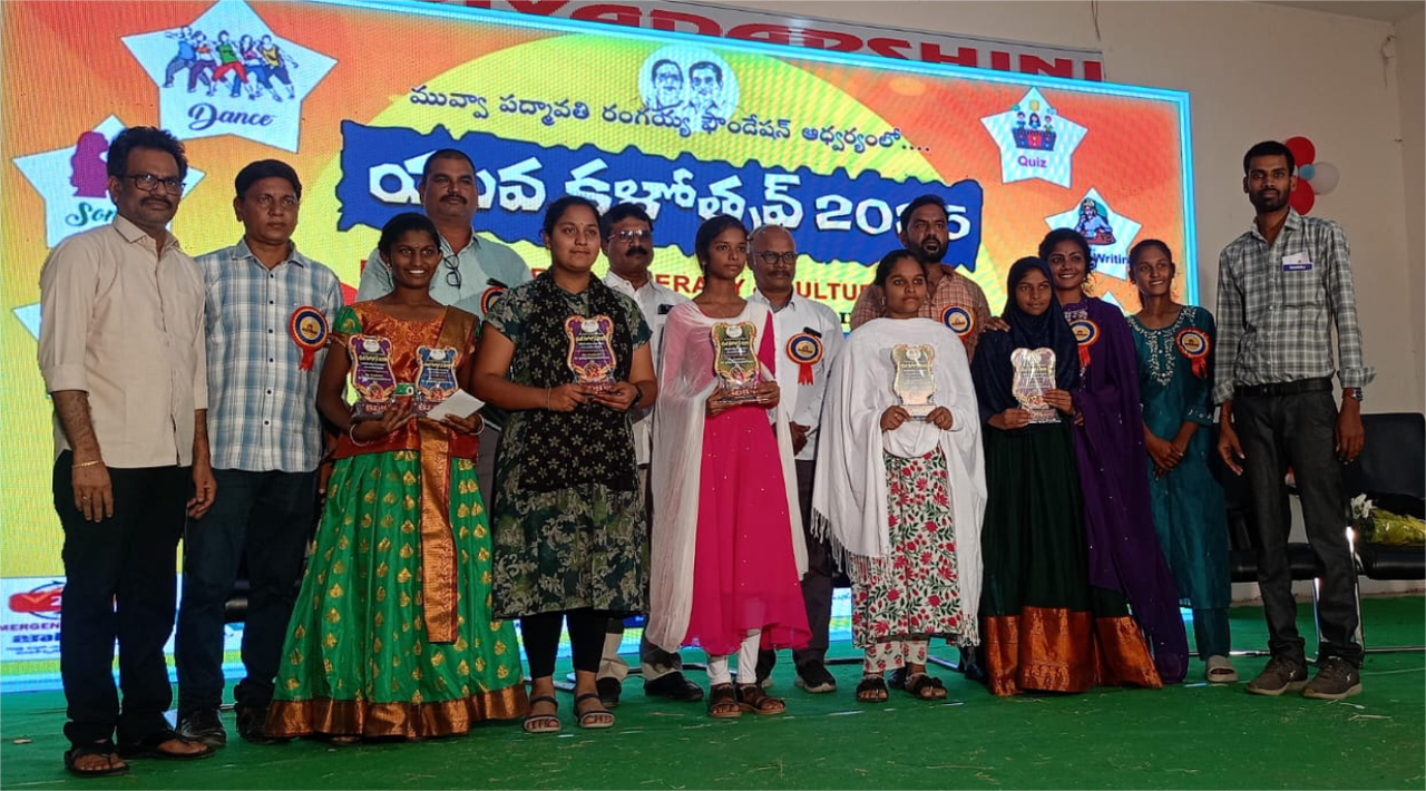Students receiving awards