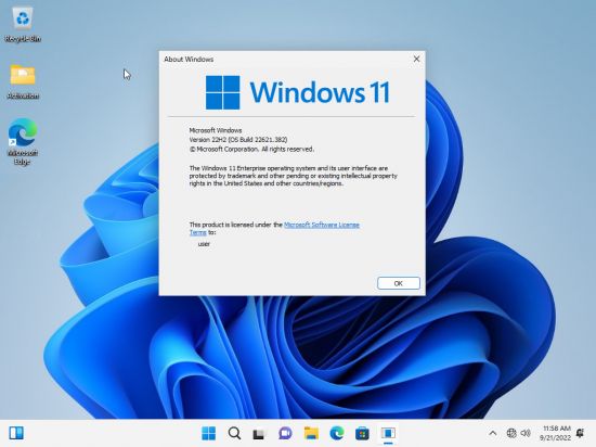 Windows 11 AIO 14in1 22H2 Build 22621.382 MSDN September 2022 Pre-Activated