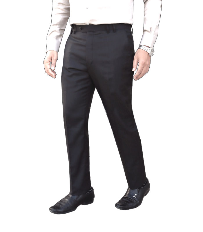 Men's Formal Trouser Slim Fit Plain Front Cross Pocket Color 907(43