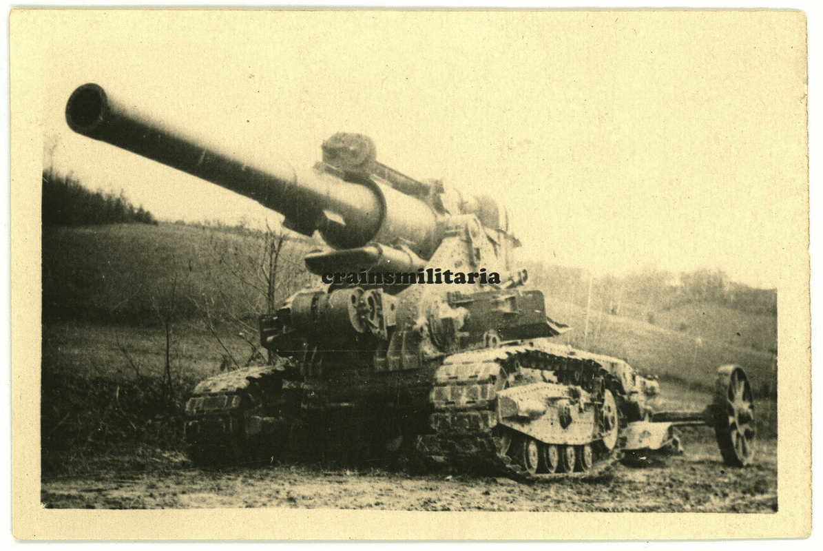 Beute Ketten Artillerie Geschütz SdKfz in Frankreich Halbkette Mörser (1)