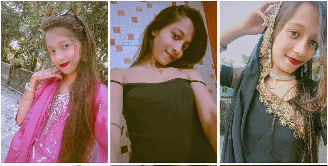 Cute desi girl showing her rounded boobs closeup