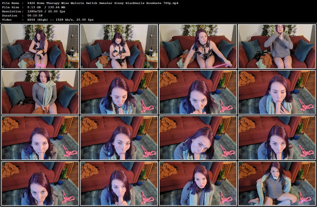 2426 Home Therapy Miss Malorie Switch Sweater Sissy Blackmails Roommate 720p mp4