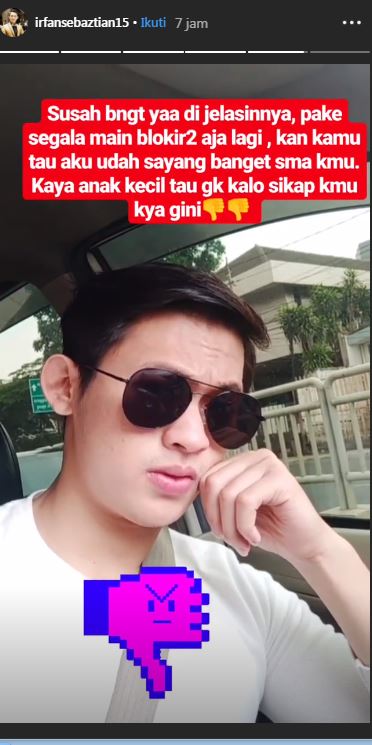 Irfan Sbaztian komentari sikap Irma Darwangsa yang memblokir dirinya
