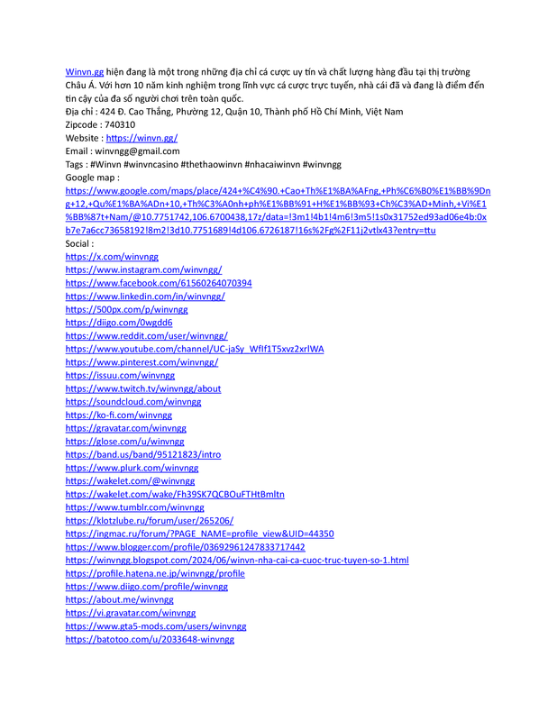 Winvn Nhà Cái Cá Cược Trực Tuyến Số #1 Việt Nam Tặng 88k