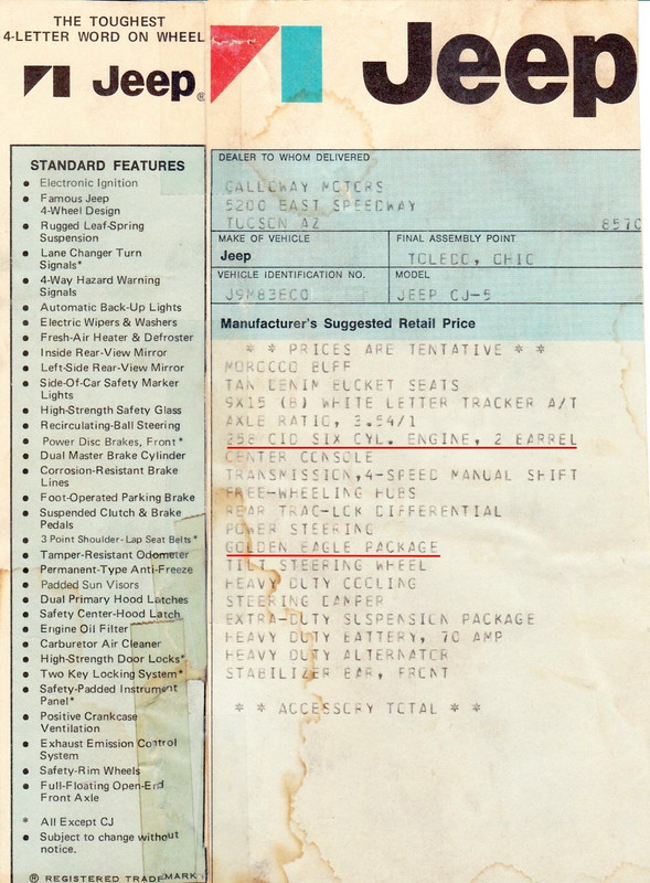 golden eagle jeep vin decoder golden eagle jeep vin decoder