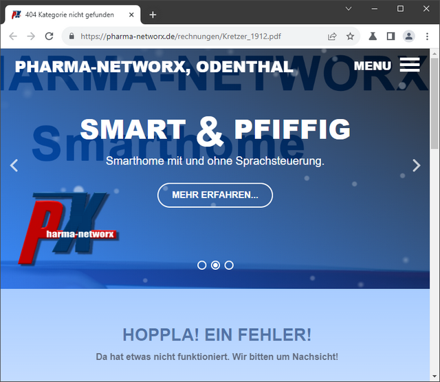 Fehlermeldung beim Zugriff auf Verzeichnis