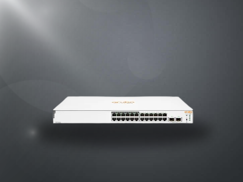 Interface de gerenciamento na nuvem do Switch Aruba Instant On 1830 JL812A, acessível via navegador web.