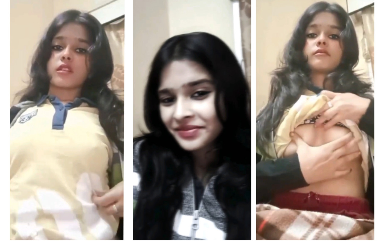 Desi Girlfriend Showing and Pressing Her Boobs Instagram Videos