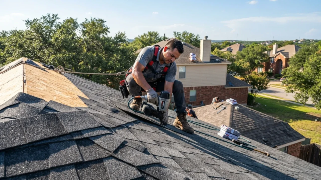 Roof material types and repair costs asphalt shingle tile metal San Antonio