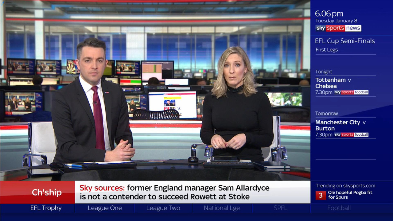 08 January - 18.00.00 - Sky Sports News At 6 2019. A comprehensi