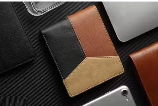 Men Casual, Ethnic, Evening/Party, Travel, Formal, Trendy Beige Artificial Leather Wallet - Regular Size (13 Card Slots).(W107)