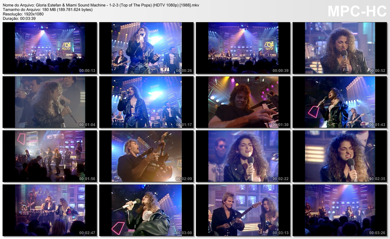 Gloria Estefan & Miami Sound Machine - 1-2-3 (Top of The Pops) (BBC HD 1080p) [03.11.1988]