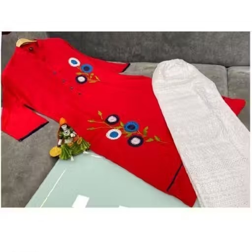 Women Rayon Black Palazzos Kurta Set Color 3 (KS180)