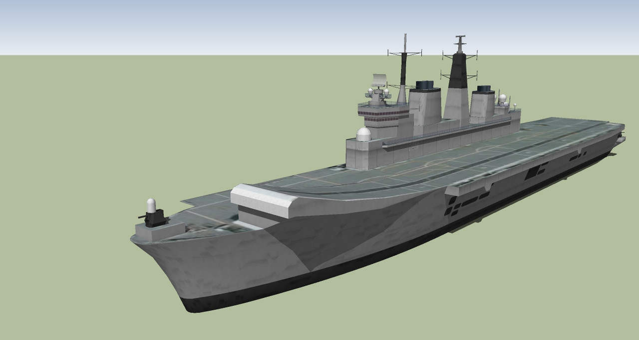 J4M - ROYAL NAVY Ship R-12 HMS Hermes V0200 (Trimble)