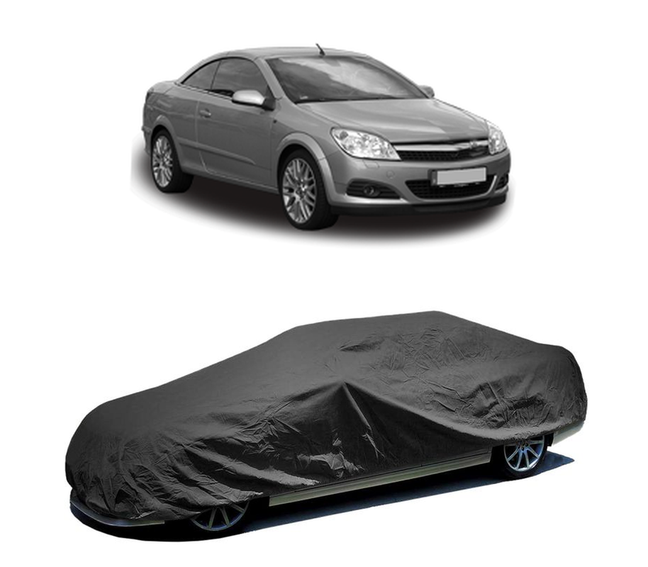 Husa tip prelata auto pentru OPEL ASTRA H TwinTop (A04) 2005 - 2010,culoare negru, material textil impermeabil, rezistanta la intemperii praf UV, CARPASSION Husa Protectie
