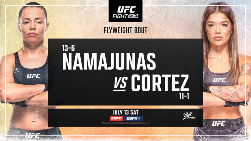 Промо преди UFC on ESPN: Намаюнас - Кортес
