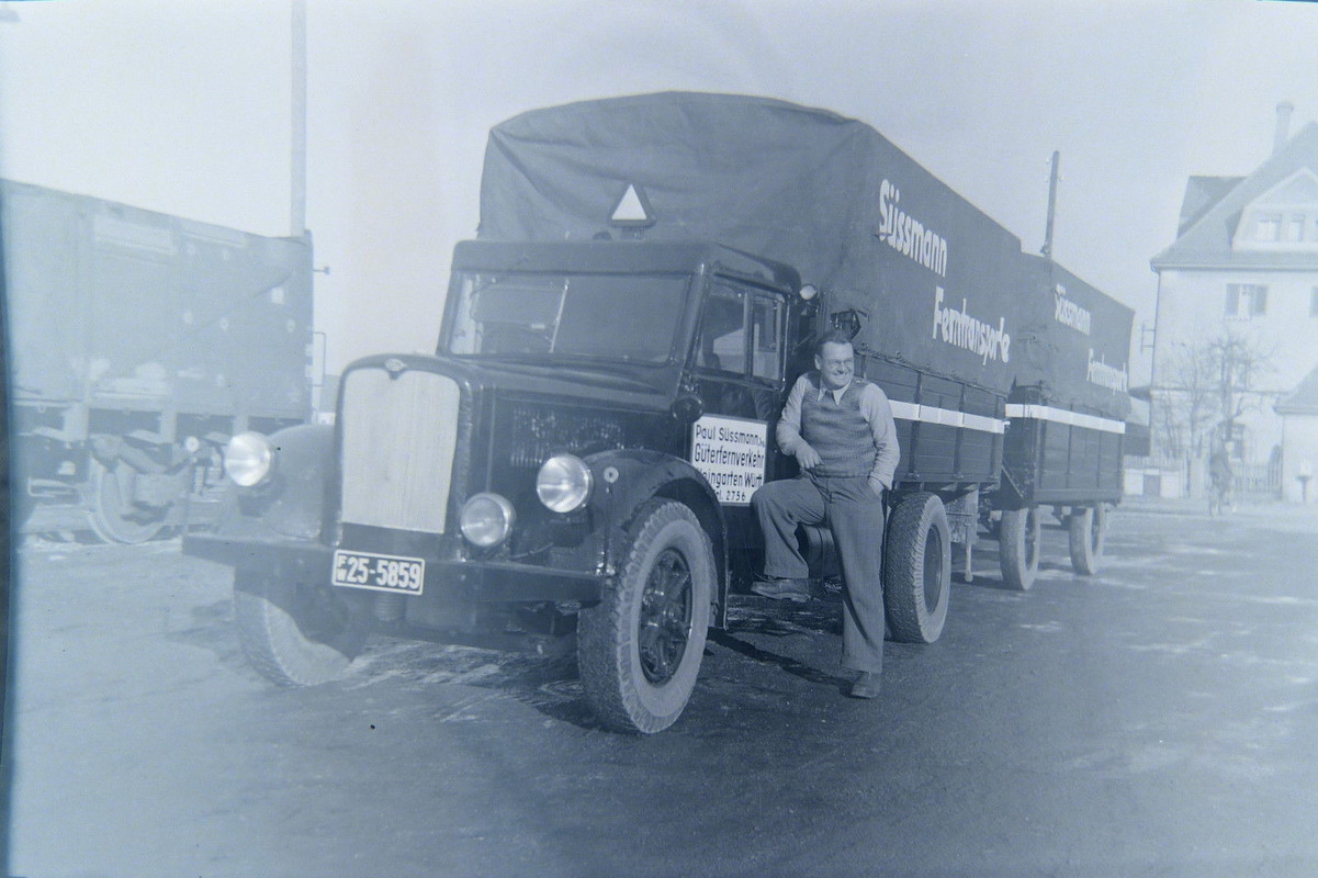 LKW BEUTE OM Ursus ital.,Württemberg Spedition S
