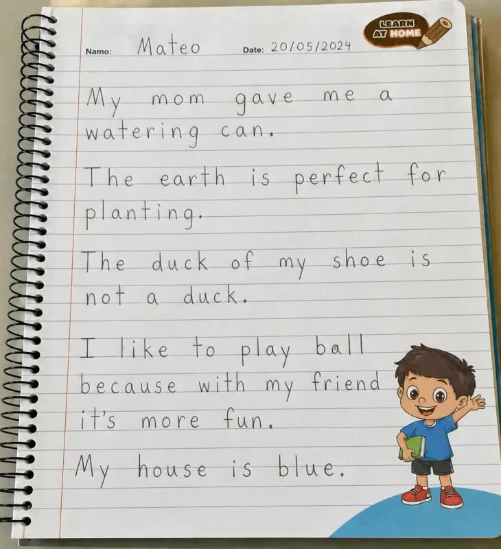 After - Neat handwriting