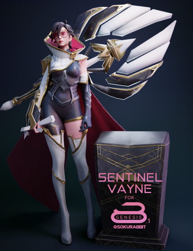 Sentinel Vayne For Genesis 8 And 8.1 Female