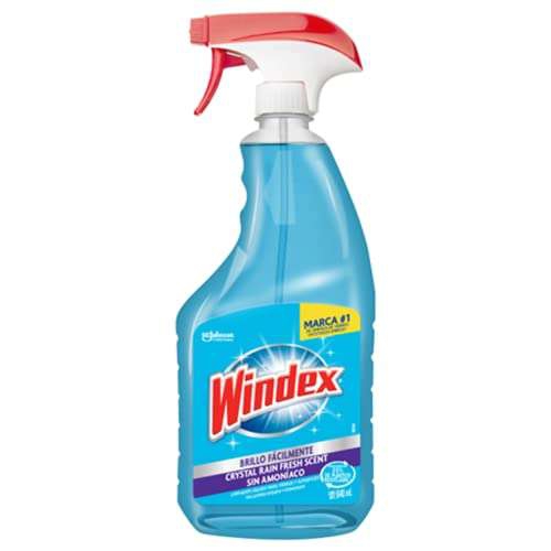 Amazon: Windex (WIOVL) Crystal Rain, Sin Amoníaco, Atomizador 640 mL 
