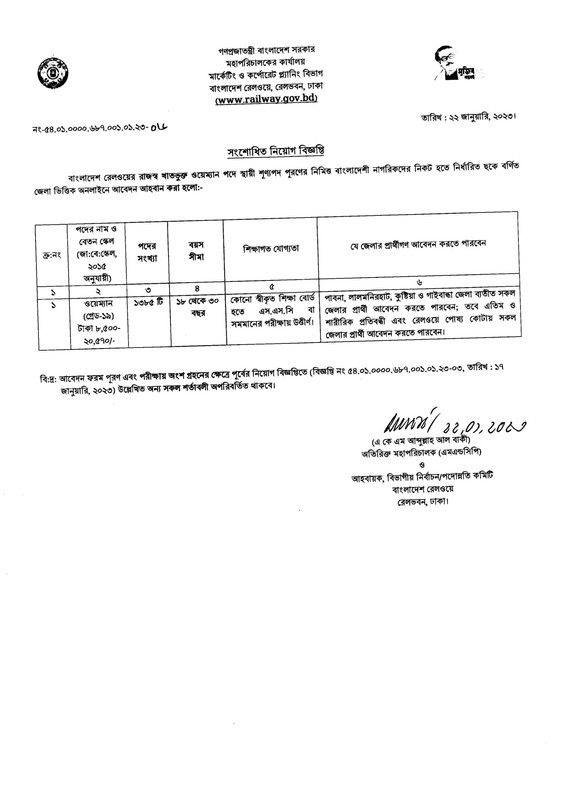 Bangladesh-Railway-Wayman-Revised-Job-Circular-2023-PDF-1