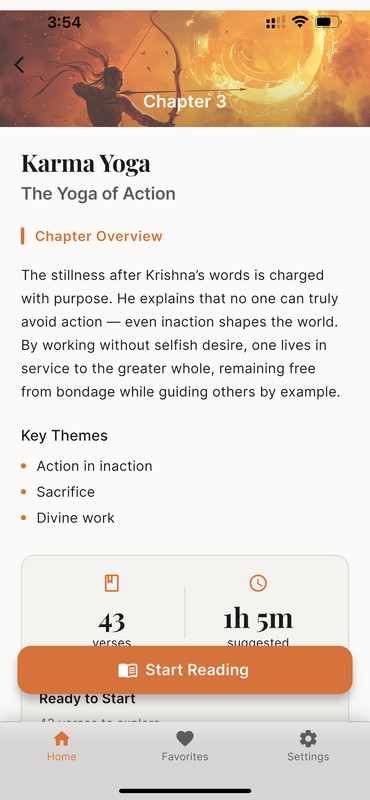 3 chapter detail screen